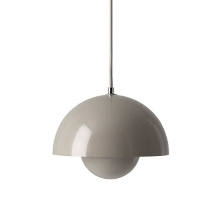 Grey pendant lamp on a white background