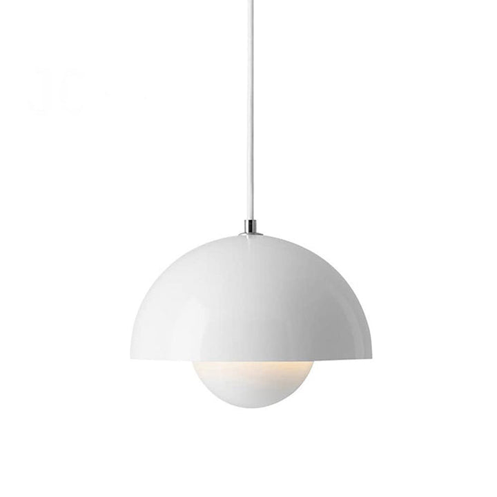 White pendant lamp on a white background