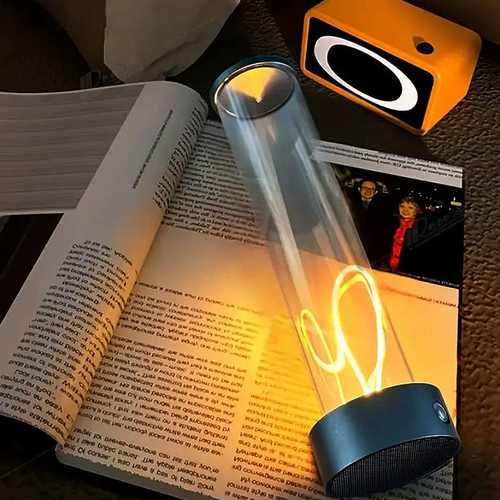Cordless Rechargeable Desk Lamp -  Magnetic Touch Control Table Lamp with 3 Color Ambient Light