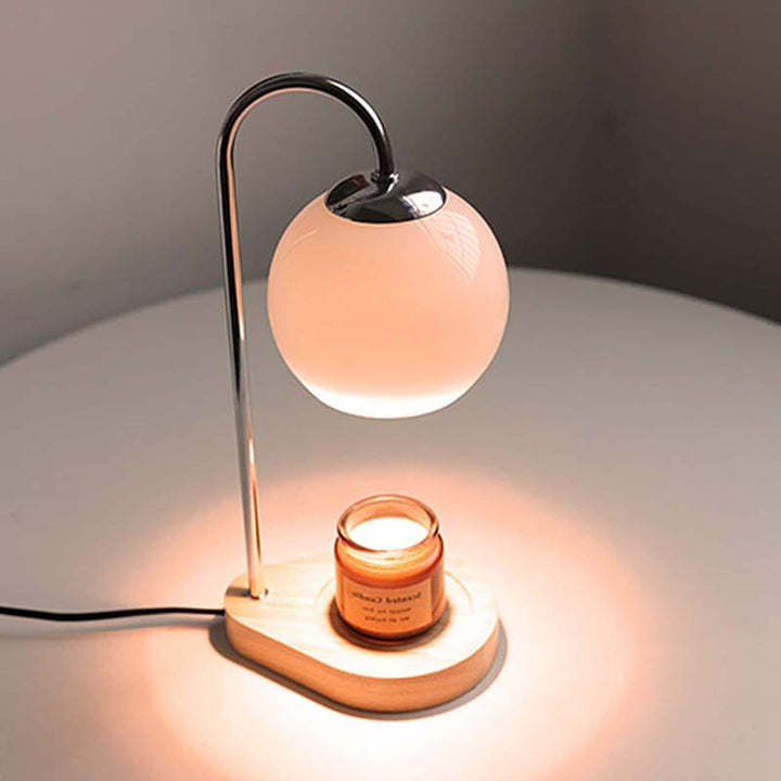 Candle warmer on a white surface