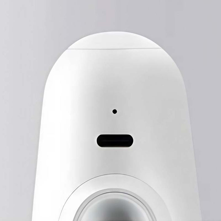 Rechargeable LED desk lamp with USB-C charging port and power indicator on base.