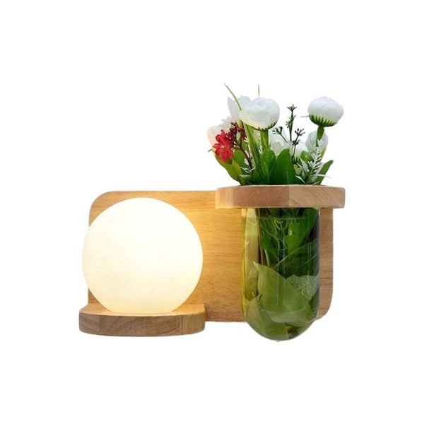 GROW – Creative Wooden LED Wall Lamp / Scandi Wall Sconce