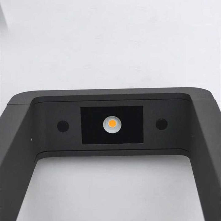 Close-up of a LED chip of the Modern outdoor LED ground lamp on white background