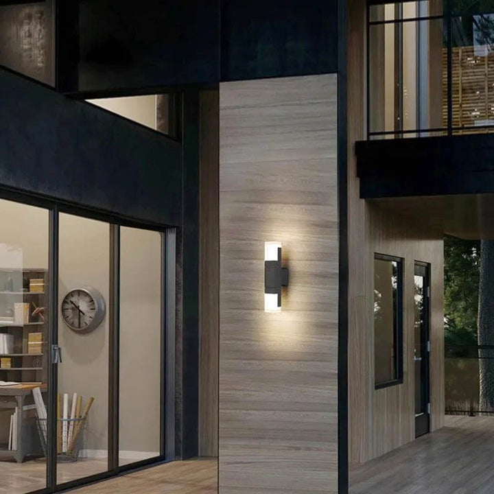 Modern Outdoor PIR Sensor Wall Light – Waterproof Aluminum Lamp for Balcony & Entrance - 5