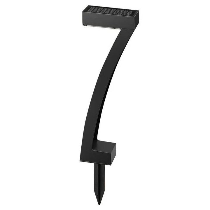 Modern solar garden light, single unit, waterproof LED outdoor pathway light, black finish, perfect for garden decoration