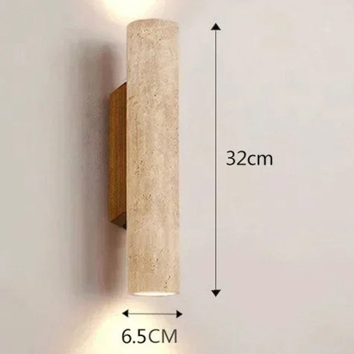 Wall-mounted Nordic Wall Lamp with dimensions indicated on a plain background