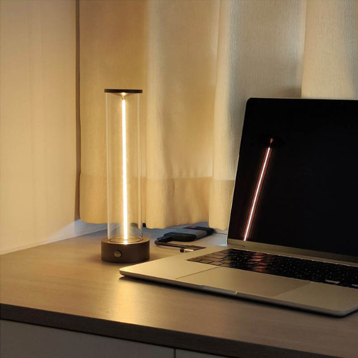 Nordic magnetic LED lamp with adjustable design, USB rechargeable light in modern Danish style, ideal for desks, bedrooms, and reading nooks.