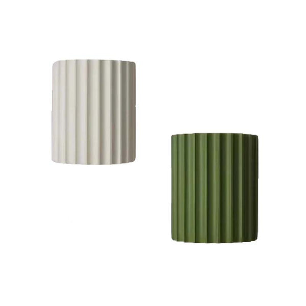 Two Modern Nordic LED Wall Lamp - Stylish Resin Wall Sconce Lighting for Bedroom and Hallway Decor-1