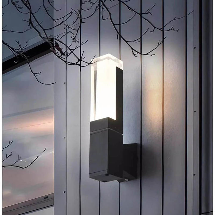 Modern Outdoor PIR Sensor Wall Light – Waterproof Aluminum Lamp for Balcony & Entrance - 9