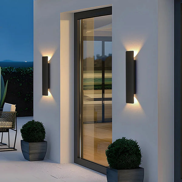 Modern 18W Waterproof LED Outdoor Wall Lamp - Sleek Aluminum Wall Sconce Lighting for Indoor and Outdoor Use-1
