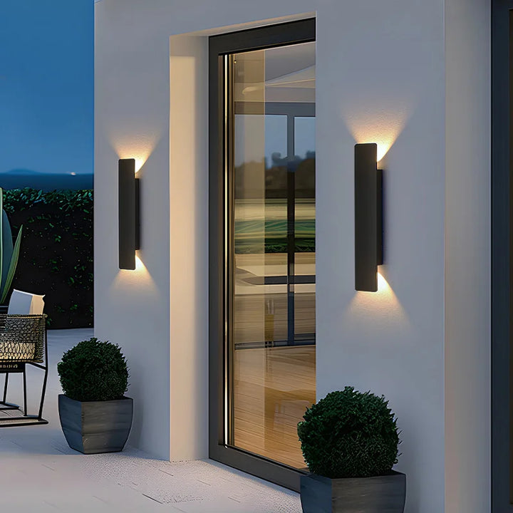 Modern 18W Waterproof LED Outdoor Wall Lamp - Sleek Aluminum Wall Sconce Lighting for Indoor and Outdoor Use-1