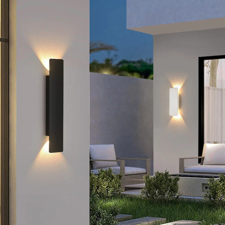 Modern 18W Waterproof LED Outdoor Wall Lamp - Sleek Aluminum Wall Sconce Lighting for Indoor and Outdoor Use-5