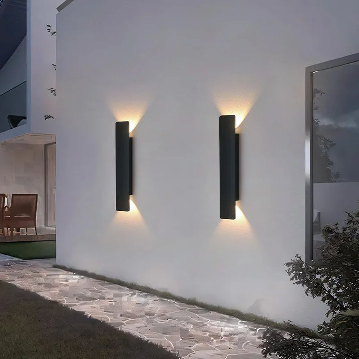 Modern 18W Waterproof LED Outdoor Wall Lamp - Sleek Aluminum Wall Sconce Lighting for Indoor and Outdoor Use-2
