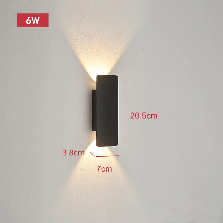 Variant image for Modern 18W Waterproof LED Outdoor Wall Lamp - Sleek Aluminum Wall Sconce Lighting for Indoor and Outdoor Use-9