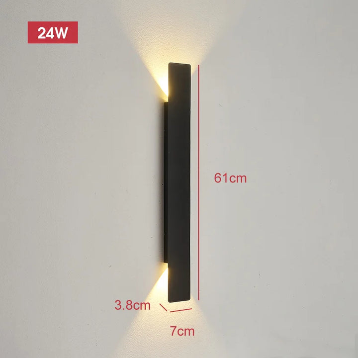 Variant image for Modern 18W Waterproof LED Outdoor Wall Lamp - Sleek Aluminum Wall Sconce Lighting for Indoor and Outdoor Use-2
