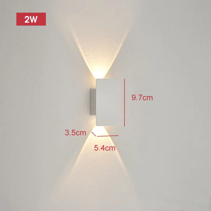 Variant image for Modern 18W Waterproof LED Outdoor Wall Lamp - Sleek Aluminum Wall Sconce Lighting for Indoor and Outdoor Use-4