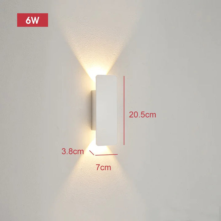 Variant image for Modern 18W Waterproof LED Outdoor Wall Lamp - Sleek Aluminum Wall Sconce Lighting for Indoor and Outdoor Use-1