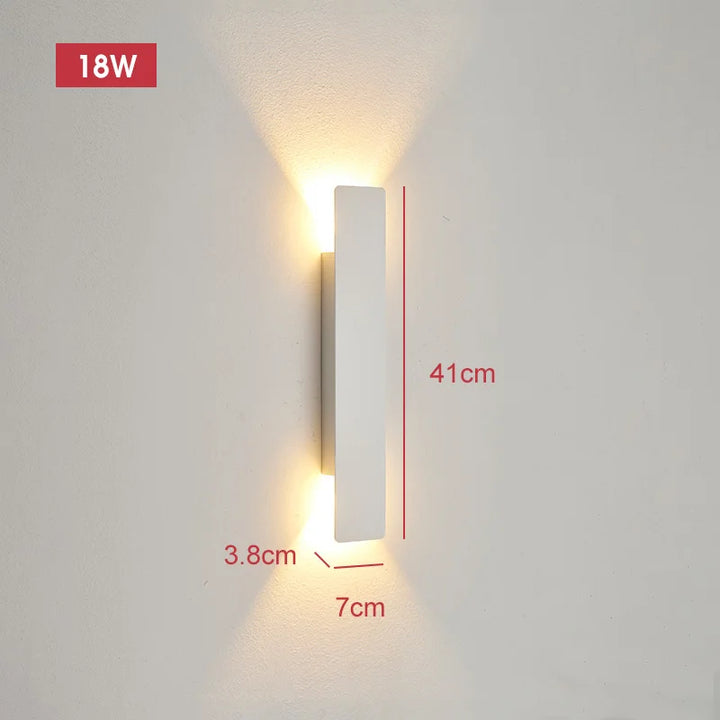 Variant image for Modern 18W Waterproof LED Outdoor Wall Lamp - Sleek Aluminum Wall Sconce Lighting for Indoor and Outdoor Use-6