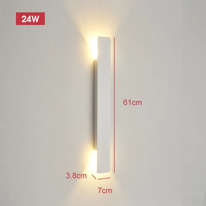Variant image for Modern 18W Waterproof LED Outdoor Wall Lamp - Sleek Aluminum Wall Sconce Lighting for Indoor and Outdoor Use-14