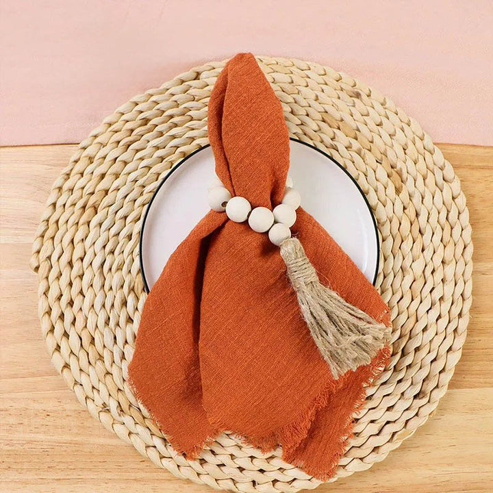Rustic Cotton Napkins / Table Cloth for Weddings and Elegant Dining Decor. ver5
