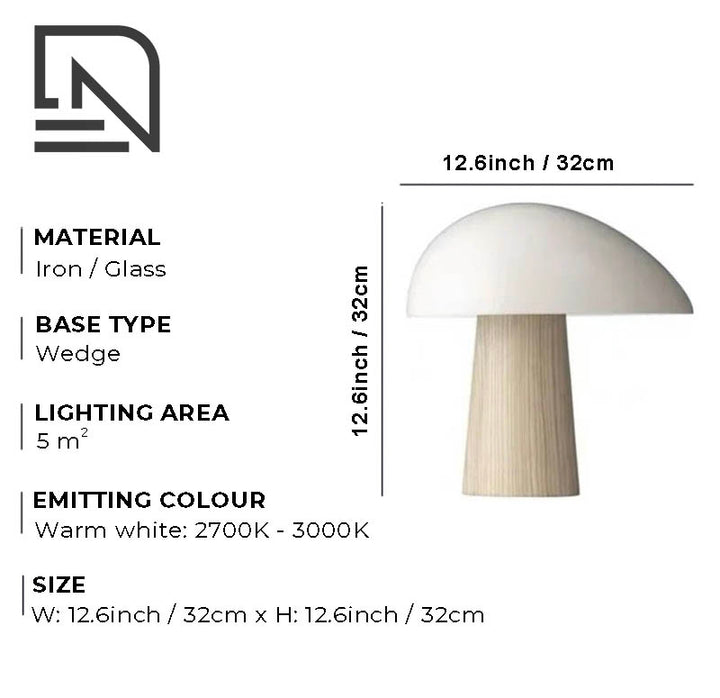 UGLE Nordic LED desk lamp with a modern design, soft warm lighting, and sleek finish, ideal for bedside tables or home office decor.