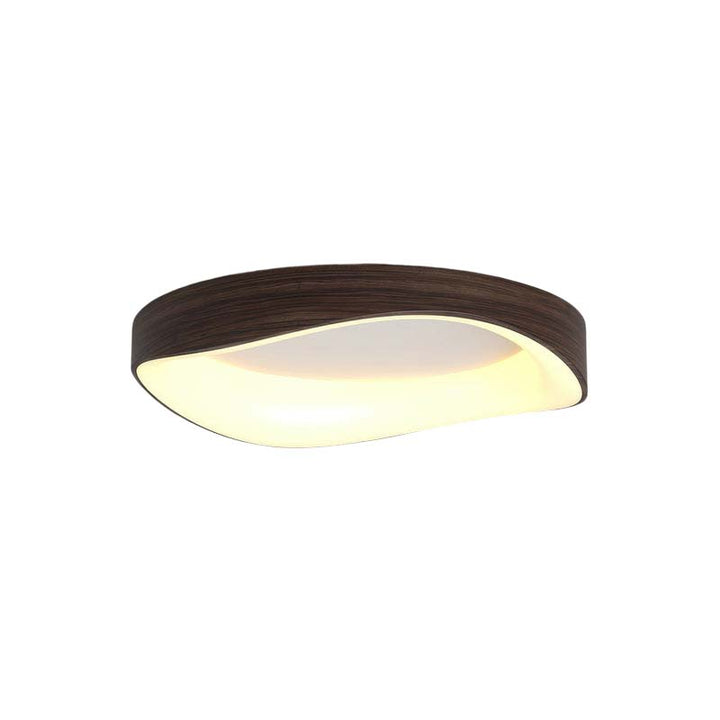 Nordic Ceiling light fixture with wooden finish on a white background
